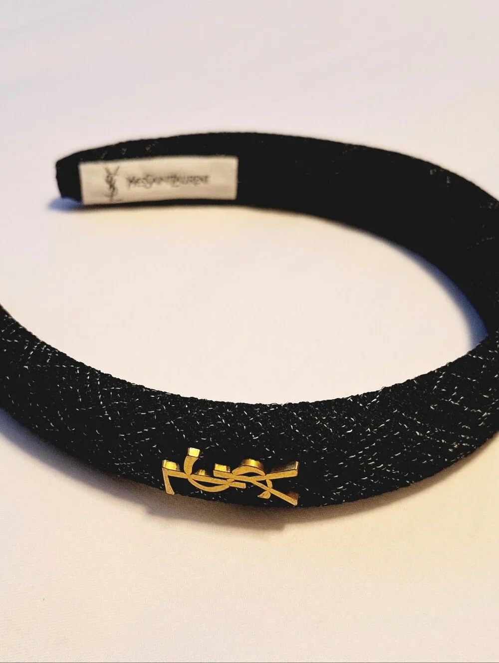 LOGO BLACK TWEED HEADBAND - NEW
